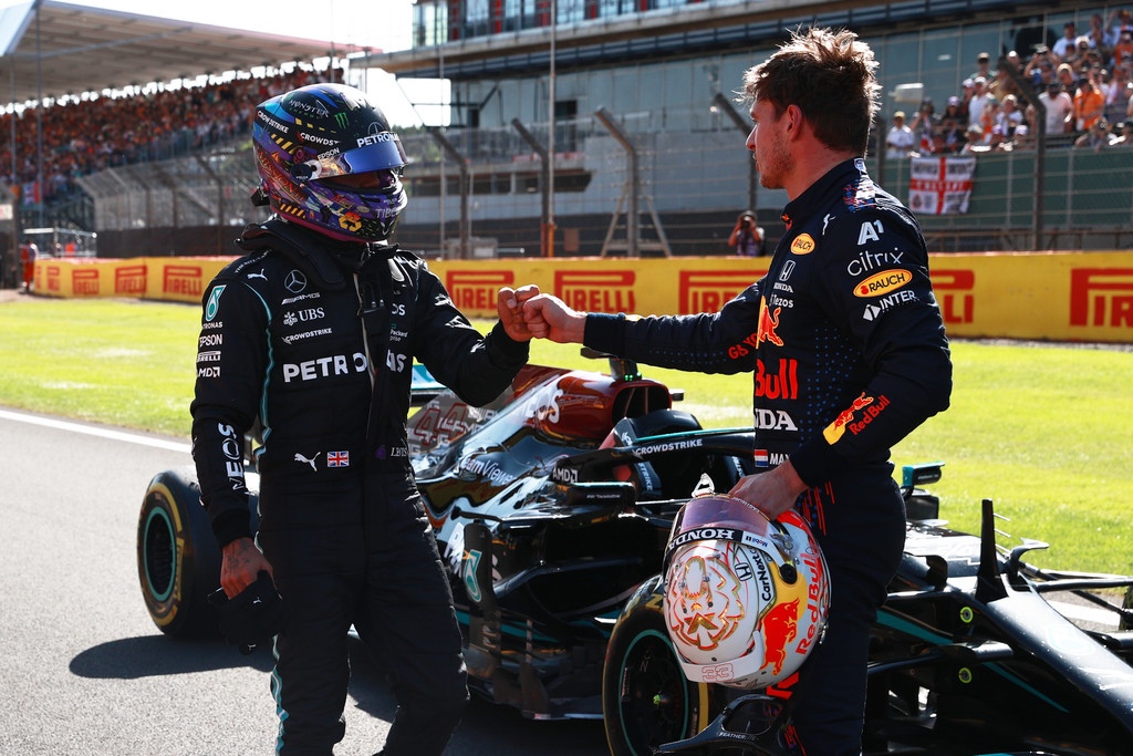 Lewis Hamilton and Max Verstappen